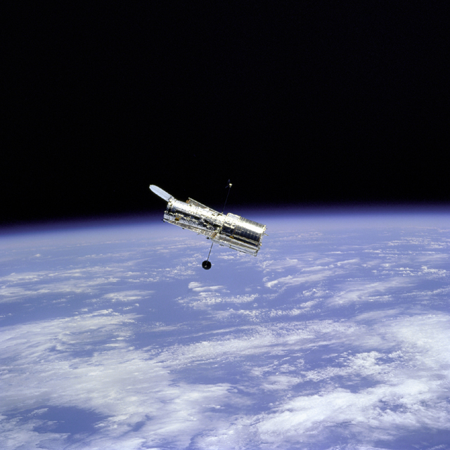 The tiny Hubble (courtesy NASA/ESA)