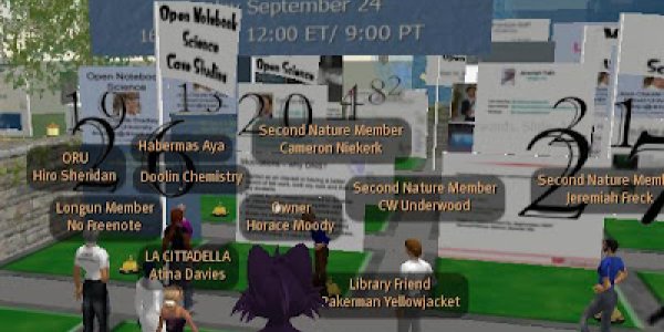 Open Notebook Science Case Studies Session in Second Life