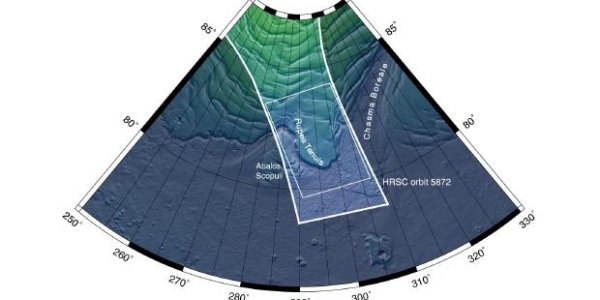 Rupes Tenuis - Ice-Covered Martian North Pole