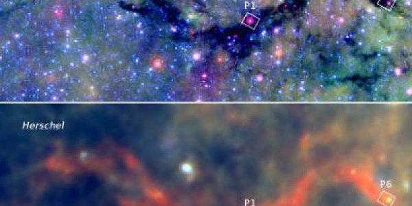 Snake Nebula Cosmic Seeds Grow Into Massive Stars