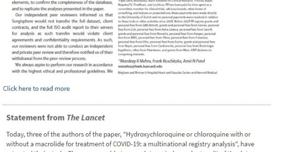 Who Is Surgisphere And How Did They Get Into A Lancet Hydroxychloroquine Paper?