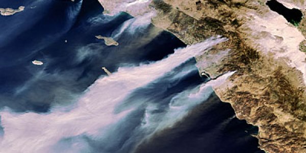 California Wildfire As Seen From Space