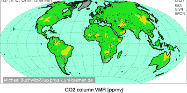 Man-Made CO2 As Seen Regionally From Space
