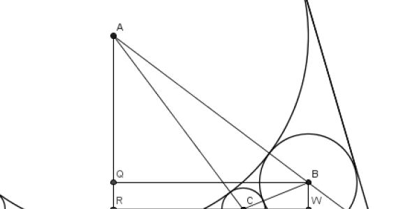 Solution to Five Circles Stuck in a Triangle