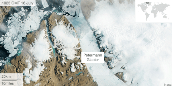 Greenland's Petermann Glacier Calves Again
