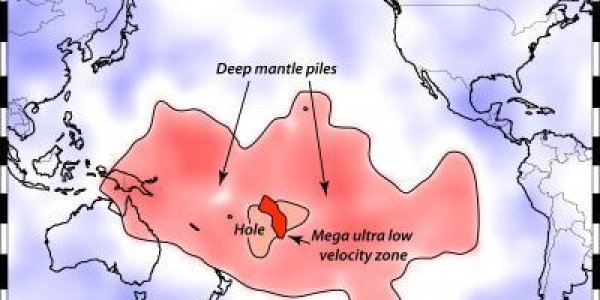 Thermochemical Piles And Cataclysmic Volcanic Eruptions In A Mega Ultra Low Velocity Zone