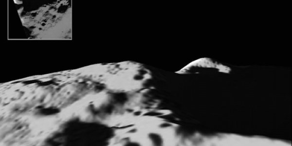 Lunar Peak Of Eternal Light Gets 3-D Pictures