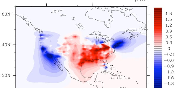 Vulcan Greenhouse Gas Map Zooms In On CO2 Sources
