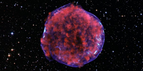 Tycho Supernova Remnant 55 Light Years Wide