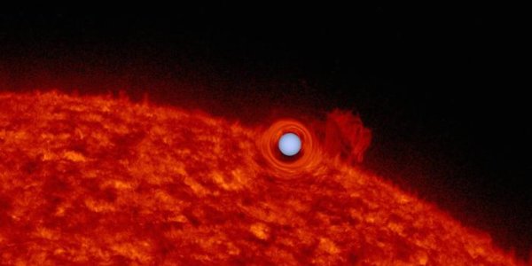 Self-Lensing Binary System And The Upside-Down Planet