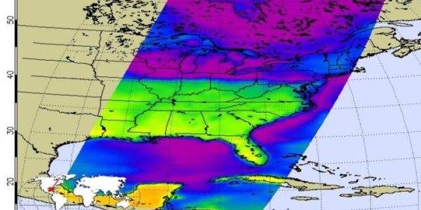 Arctic Air Outbreak In The U.S. - Frigid Cloud Top Temperatures Get Measured