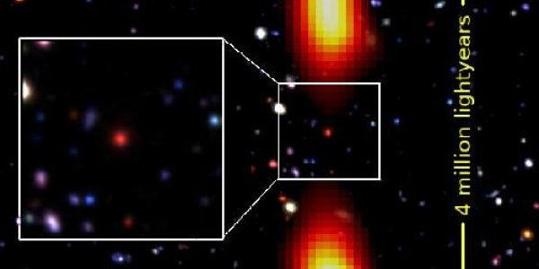 Dying, Giant Radio Galaxy Discovered 9 Billion Light Years Away