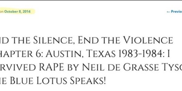 Neil DeGrasse Tyson Accused of Rape: #astroSH Was Mainly Silent.