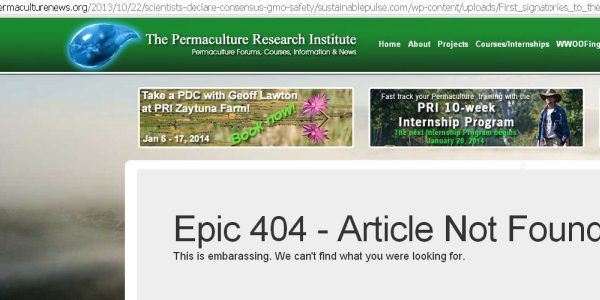When Are 5 Million Scientists Wrong And A Few Dozen Contrarians Right? Food Activism