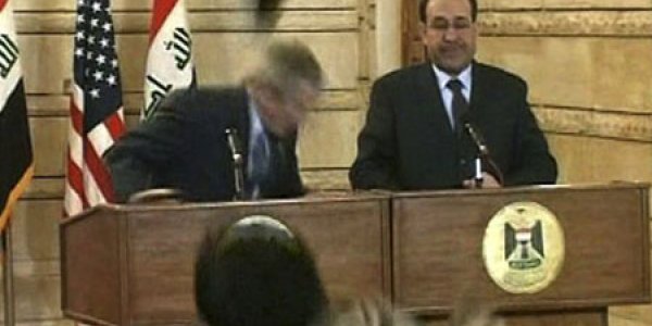 Dual Vision System: How President George Bush Could Duck Flying Shoes