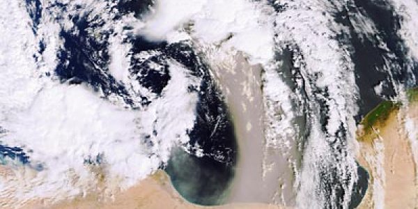 Earth from Space: Sandstorm over the Mediterranean