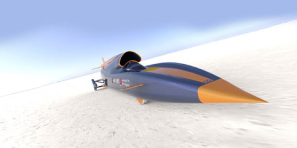 Bloodhound SSC - A Car Moving At One Thousand Miles Per Hour