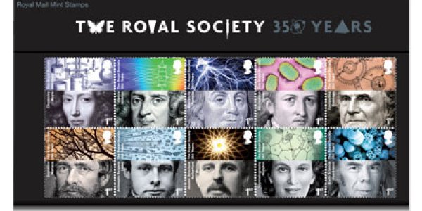 The Royal Mail Celebrates 350 Years Of The Royal Society
