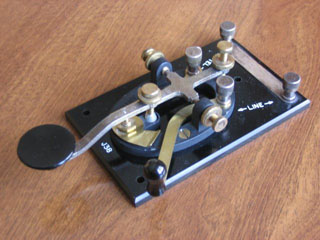 telegraph key, from wikimedia commons