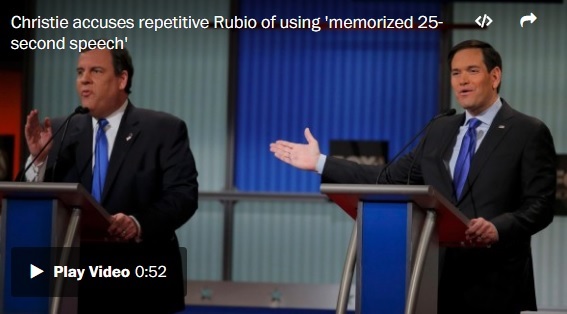 Chris Christie debates Marco Rubio