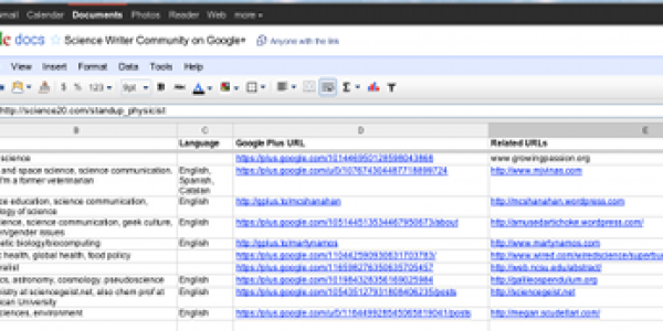 Google+ + Google Docs Shout Out