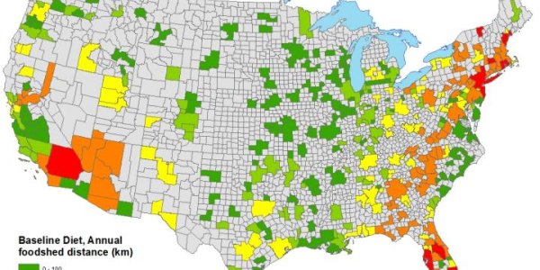 Some U.S Cities Could Subsist On Locally Grown Food - If The Local Area Is Large Enough