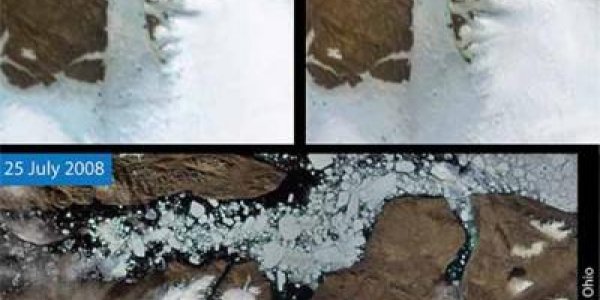 Break-Up Of Greenland's Two Largest Glaciers Continues