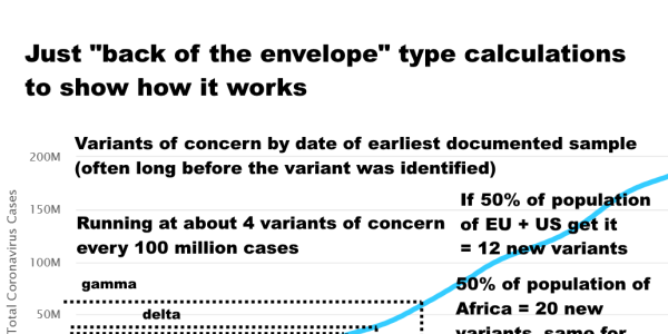 WHO: To Prevent New Variants, Suppress COVID Globally : More Transmission =  More Variants : Less Transmission = Less Variants