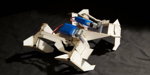 Printable Origami Robot Even Folds Itself  - Then Walks Away